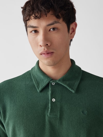 WOOD WOOD Poloshirt mit Label-Stitching Grün 3