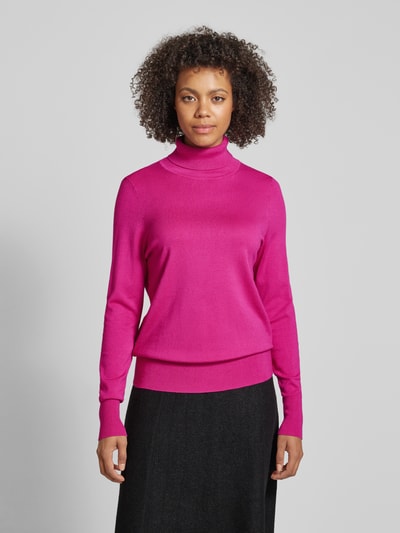 Christian Berg Woman Gebreide pullover met ribboorden Fuchsia - 4