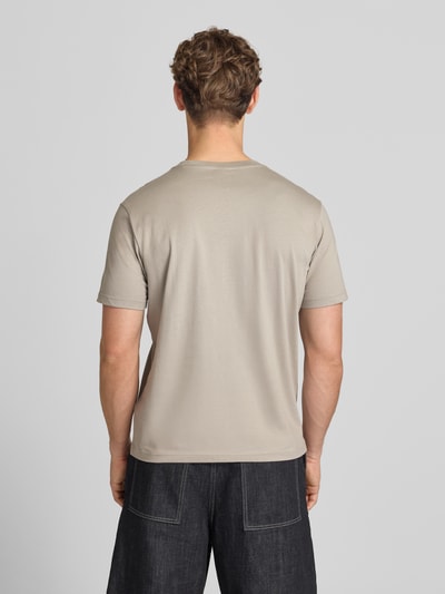 Champion T-Shirt mit Label-Stitching mit Rundhalsausschnitt Beige 5