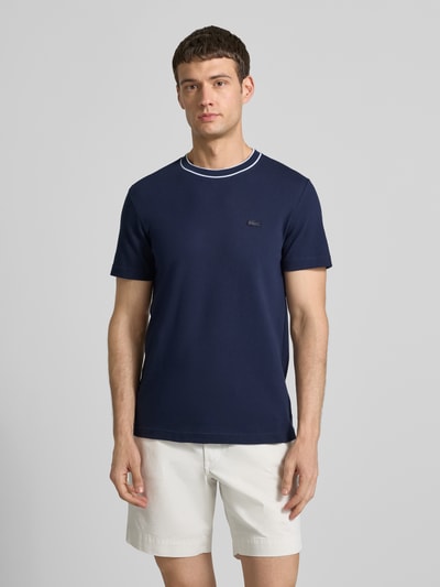 Lacoste Regular Fit T-Shirt aus Baumwoll-Mix Blau 4