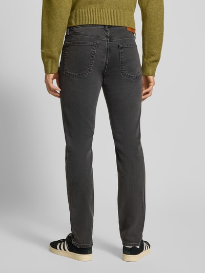 Calvin Klein Jeans Slim fit jeans met labeldetail Zwart - 5