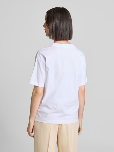 JOOP! T-Shirt mit Label-Paillettenbesatz Modell 'TOMMA' Weiss 5
