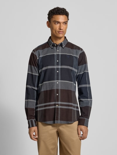 Barbour Tailored Fit Freizeithemd aus reiner Baumwolle Dunkelbraun 4