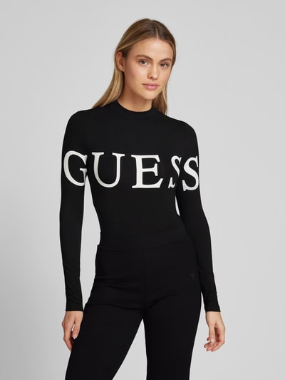 Guess Activewear Body mit Label-Print Modell 'GIULIA' Black 4