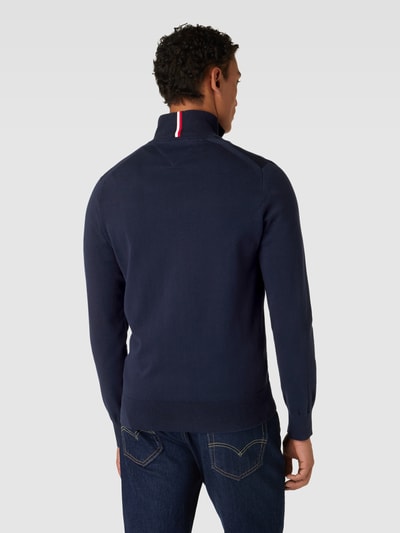 Tommy Hilfiger Strickjacke mit Label-Stitching Marine 5