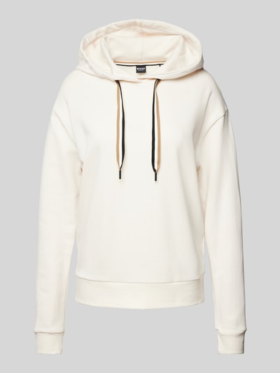 BOSS Hoodie mit Label-Print Modell 'STRIPE' Offwhite 1