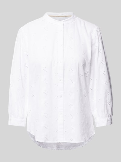 Brax Blouse met broderie anglaise, model 'Velia' Wit - 2