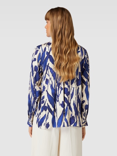 Milano Italy Bluse mit Allover-Print Blau 5