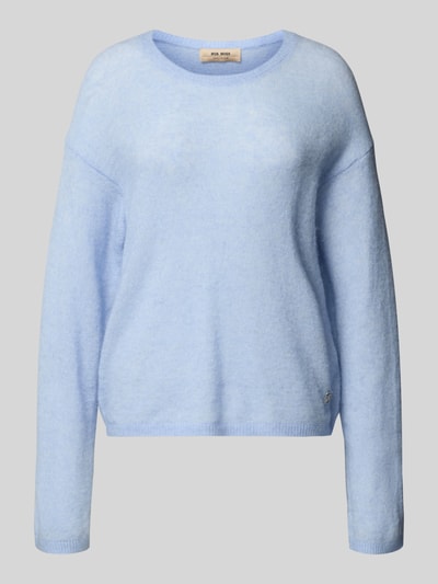 MOS MOSH Strickpullover mit Rundhalsausschnitt Modell 'Mape' Hellblau 2