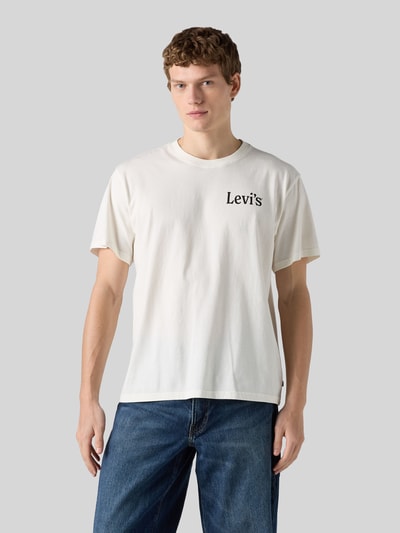 Levi's® relaxed fit T-shirt van puur katoen Offwhite - 4