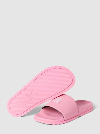 HUGO Slides mit Label-Detail Pink 4