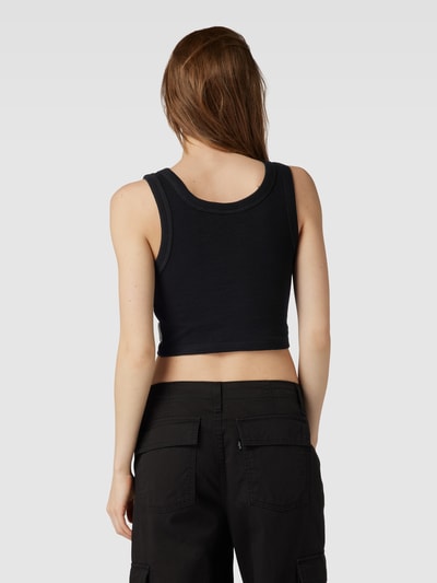 Marc O'Polo Denim Crop Top mit Strukturmuster Black 5