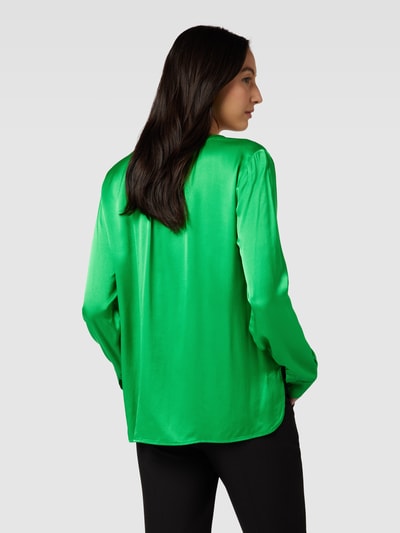 Milano Italy Blouseshirt met V-hals Groen - 5