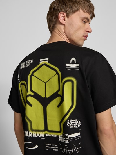 G-Star Raw Loose Fit T-Shirt mit Label-Print Black 3