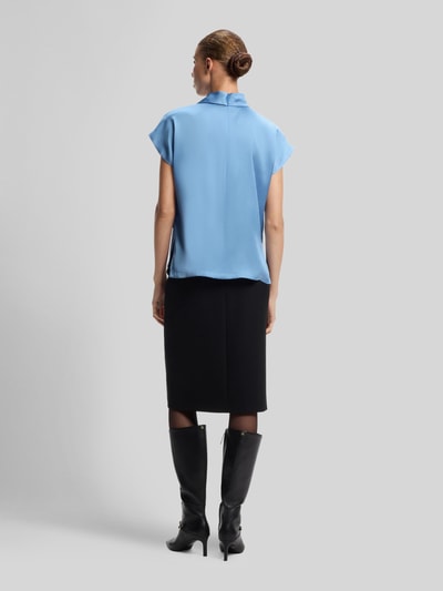 HUGO Regular Fit Blusenshirt mit Stehkragen Hellblau 5