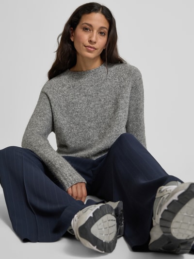 Weekend Max Mara Relaxed Fit Strickpullover aus Alpaka-Mix Modell 'GHIACCI' Mittelgrau 3