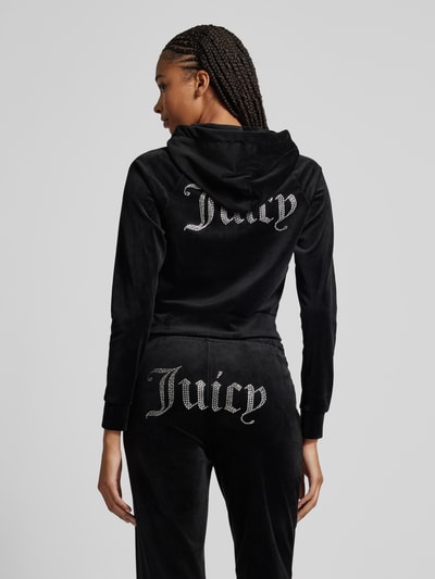 Juicy Couture Sweatjack met capuchon, model 'MADISON' Zwart - 5