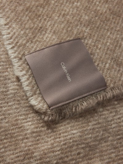 CK Calvin Klein Schal mit Fransen Modell 'CONCRETE' Taupe 2