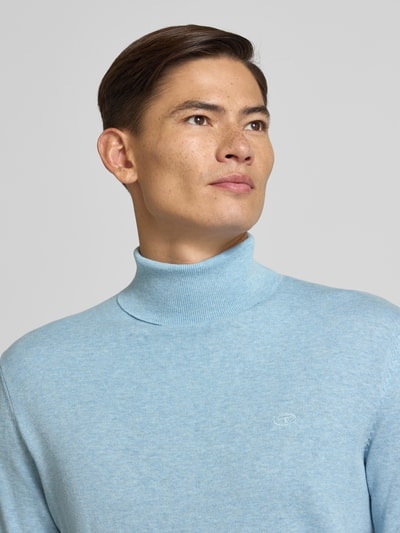 Tom Tailor Regular fit coltrui van puur katoen Blauw - 3