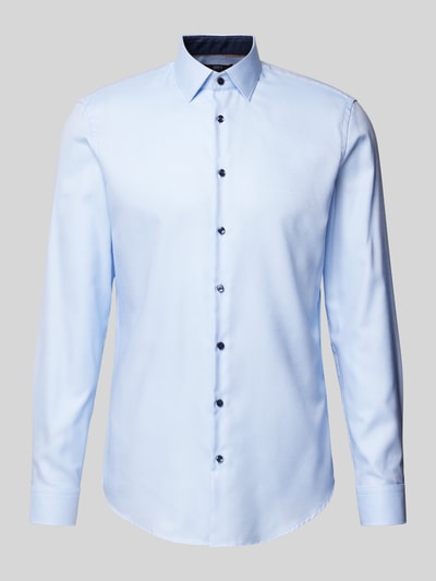 Jake*s Slim Fit Business-Hemd mit Kentkragen Bleu 2