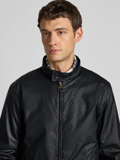 Barbour Regular Fit Wachsjacke aus reiner Baumwolle Marine 3