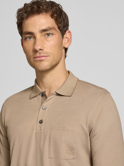 LERROS Regular Fit Poloshirt in Two-Tone-Machart Beige 3