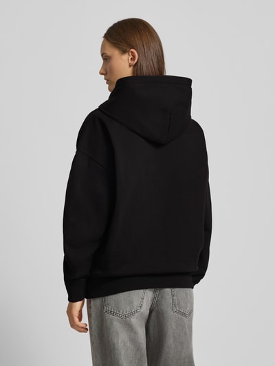Pegador Bluza rozpinana o kroju oversized z wyhaftowanym logo model ‘Clarita’ Czarny 5