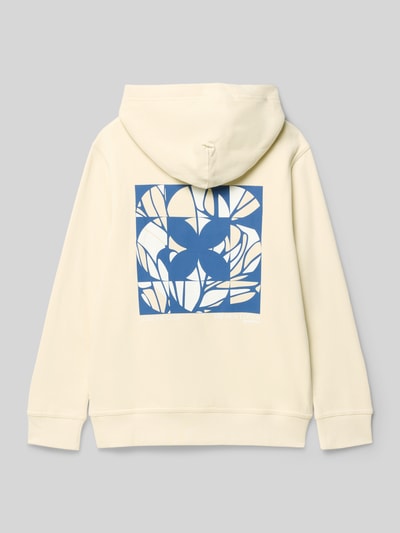 Garcia Regular Fit Hoodie mit Logo-Patch Ecru 3