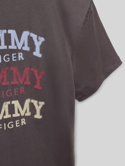 Tommy Hilfiger Teens Regular fit T-shirt van puur katoen  Grafiet - 2