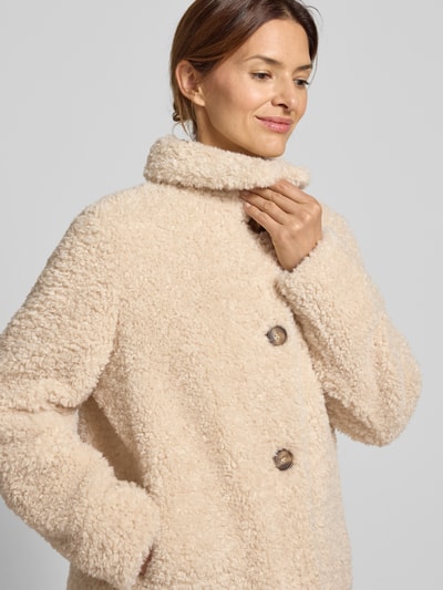 Fuchs Schmitt Kurtka o kroju regular fit z futerka z wykładanym kołnierzem Écru 3