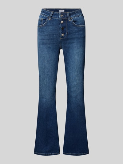 Liu Jo White Bootcut jeans in 5-pocketmodel, model 'PRINCESS' Donkerblauw - 2