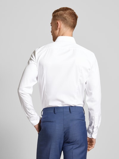 BOSS Slim Fit Businesshemd aus Feintwill Weiss 5