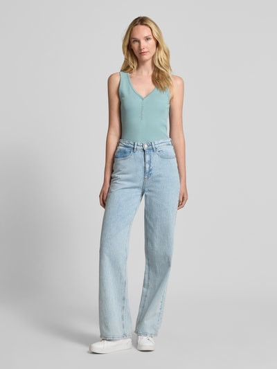 Marc O'Polo Slim fit tanktop van katoenmix Mintgroen - 1