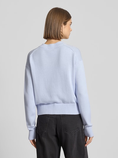 Calvin Klein Jeans Gebreide pullover met labelbadge Lichtblauw - 5