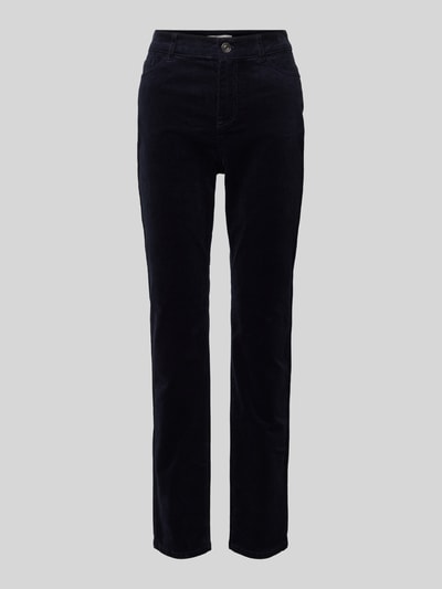 Christian Berg Woman Regular Fit Cordhose im 5-Pocket-Design Dunkelblau 1