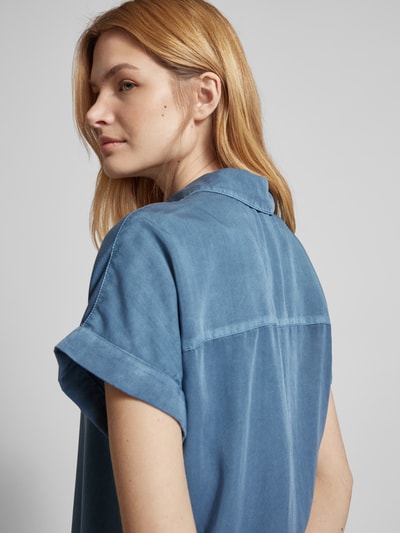 Jake*s Casual Bluse mit Kappärmeln Rauchblau 3