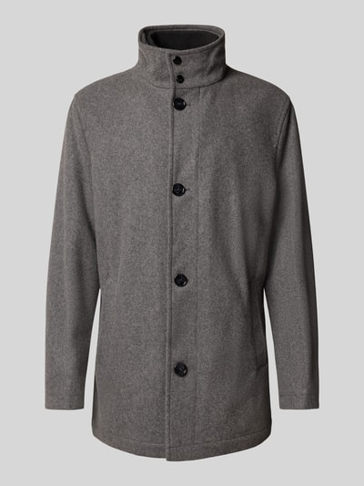 HECHTER PARIS Wollen jas met opstaande kraag Grafiet - 2