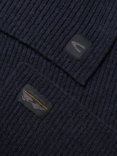 camel active Schal in Strick-Optik aus reiner Wolle Marine 2