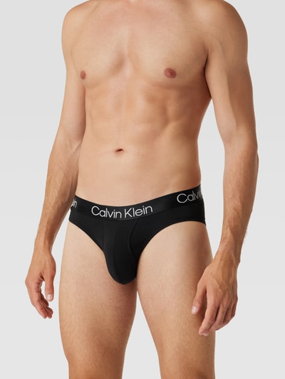 Calvin Klein Underwear Slip mit Logo-Bund im 3er-Pack Gelb 1