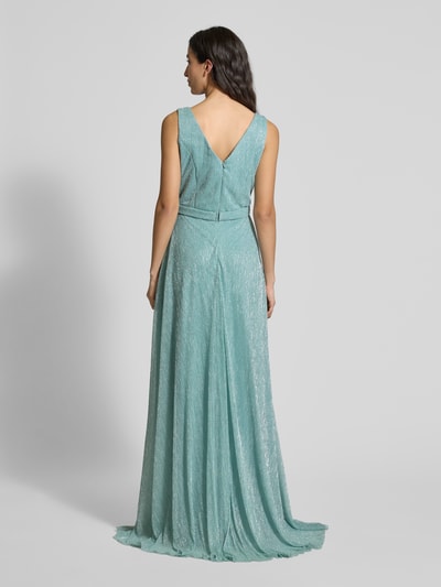 TROYDEN COLLECTION Abendkleid mit Taillenpasse Mint Melange 5