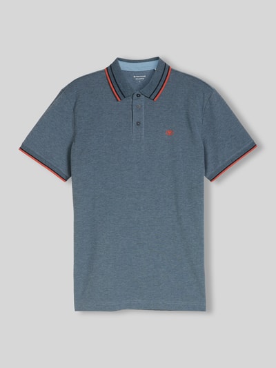 Tom Tailor Koszulka polo o kroju regular fit z kołnierzykiem w kontrastowym kolorze Jasnoniebieski 2