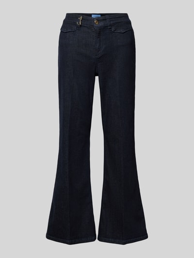 CAMBIO Regular Fit Bootcut Jeans aus Baumwoll-Mix Modell 'FABIENNE' Jeansblau 2