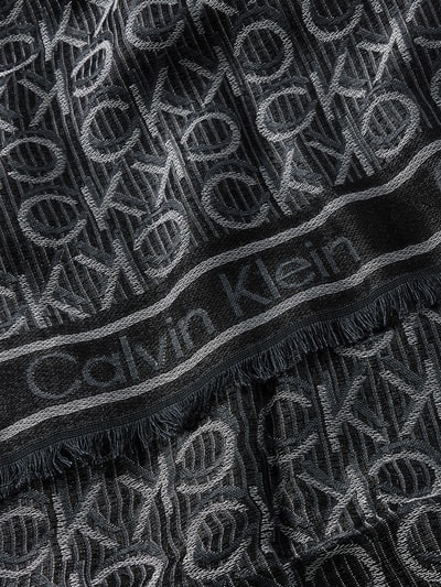 CK Calvin Klein Schal mit Allover-Muster Modell 'MONOGRAM' Black 2