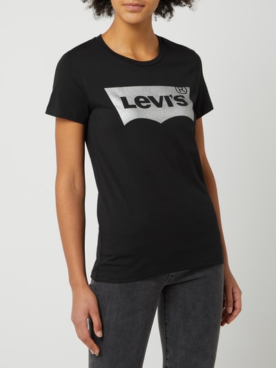 Levi's® T-shirt z logo Czarny 4