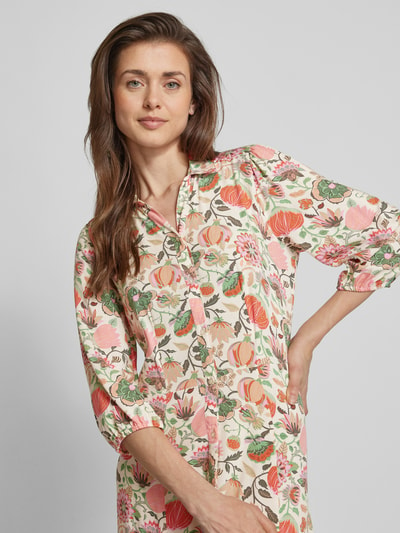 Soyaconcept Maxi-jurk van viscose met bloemenmotief, model 'Sammy' Oranje - 3