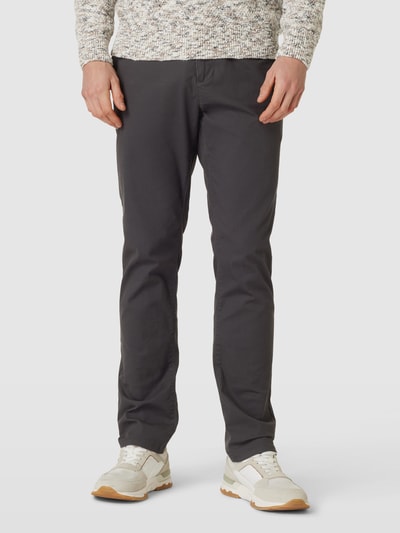 MCNEAL Stoffen slim fit broek met structuurpatroon Donkergrijs - 4