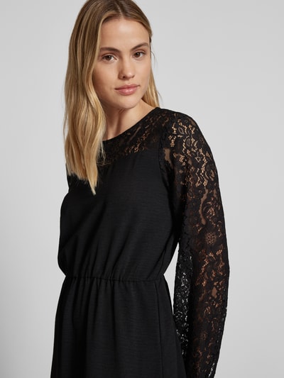 Vero Moda Minikleid mit Spitzen-Detail Modell 'ALVA' Black 3