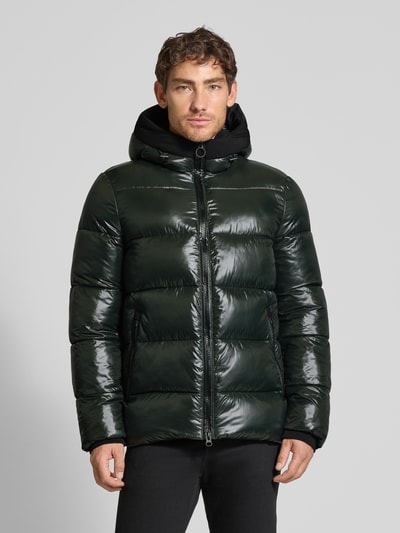 Geox Gewatteerd jack met capuchon Olijfgroen - 4