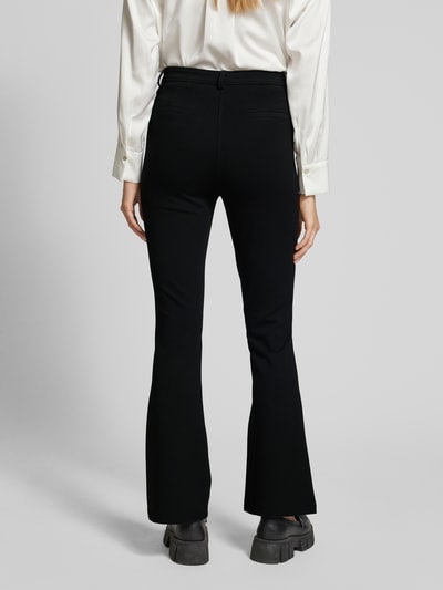 Guess Flared stoffen broek met strookzakken, model 'LENA SEXY' Zwart - 5