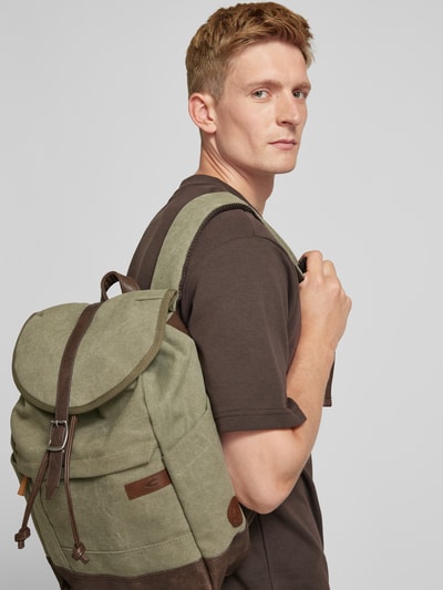 camel active Rucksack mit Label-Patch Modell 'AIR' Khaki 1